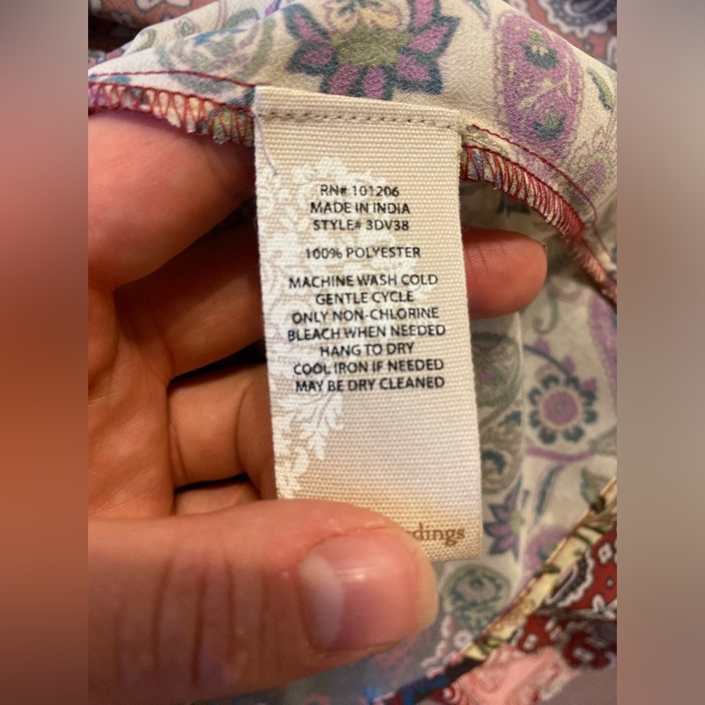 Soft Surroundings Chiffon Sheer Patchwork Blouse … - image 12